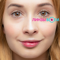 Цветные линзы EOS Raye Brown Фото 3